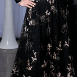 Designer Black Lace with color detail for Sale