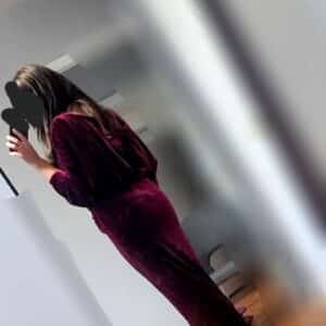 beautiful burgundy gown