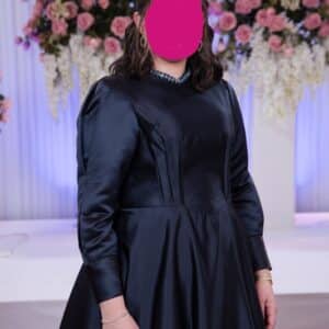 Elegant custom navy sister of the bride gown