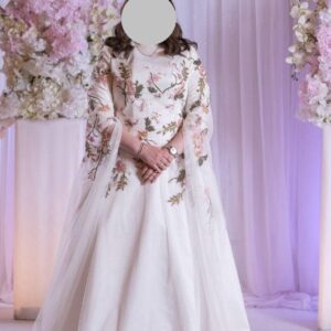 Magnificent Jenny Packham inspired white embroidered gown