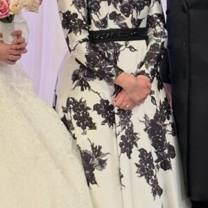 Custom Miri Couture Black Floral Gown for Sale