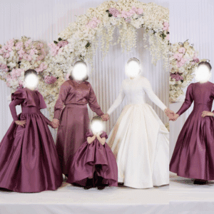 custom mauve/ purple gown for sale