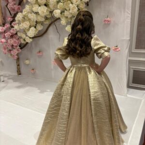 Stunning Little Girls Gold Gown
