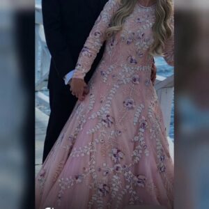 Miri light pink custom gown