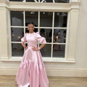 Gorgeous Raquel Couture Pink Gown For Sale Or Rent