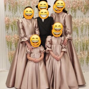 Elegant classy blush color girls gowns for sale