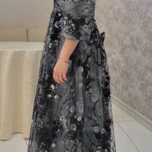 Elegant blue floral dress used once