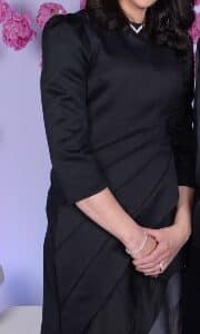 Halston Heritage, mother of bride black and grey ombre sleek gown for sale