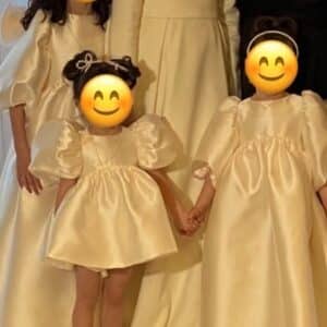 Adorable Little Girls Ivory Gowns for sale