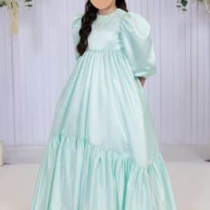 Stunning Summery Sage/Mint Green Custom Made Kids Gowns for Sale 