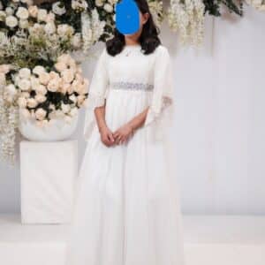 stunning off white girls gown