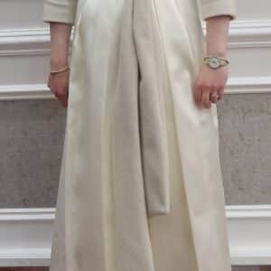 Gorgeous Custom Cream Maternity Gown for Rent