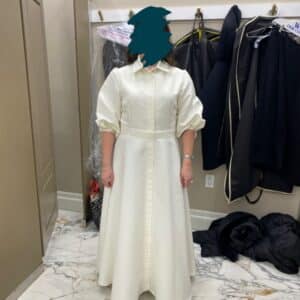 Beautiful off white gown (worn once)to sell or rent, for great price call or text 9176852478