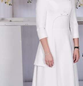 Magnificent custom designer gown with high end colored beading!