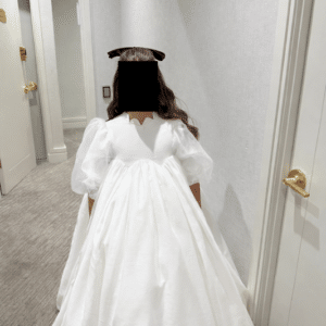 Stunning sister of the bride custom white gown for sale or rent