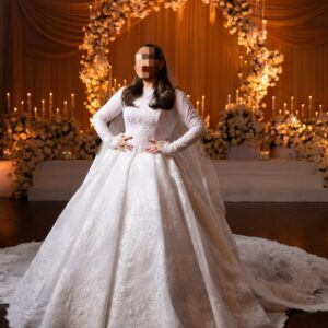 Karan Sabag custom white bridal gown for sale