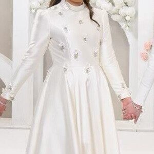 Custom Ivory Satin Gown