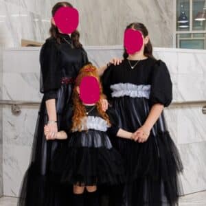 Adorable Custom made Black and White Tulle party dresses for sale