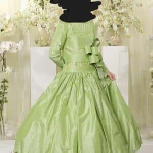 Green Taffeta custom gown