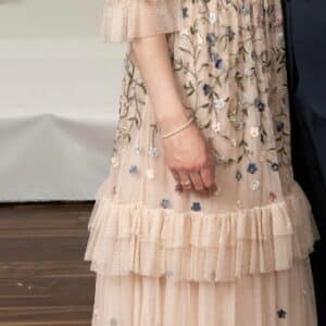 Elegant Pink Floral Gown for Sale