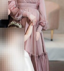 GORGEOUS Mac Dougal Satin Gown for Rent