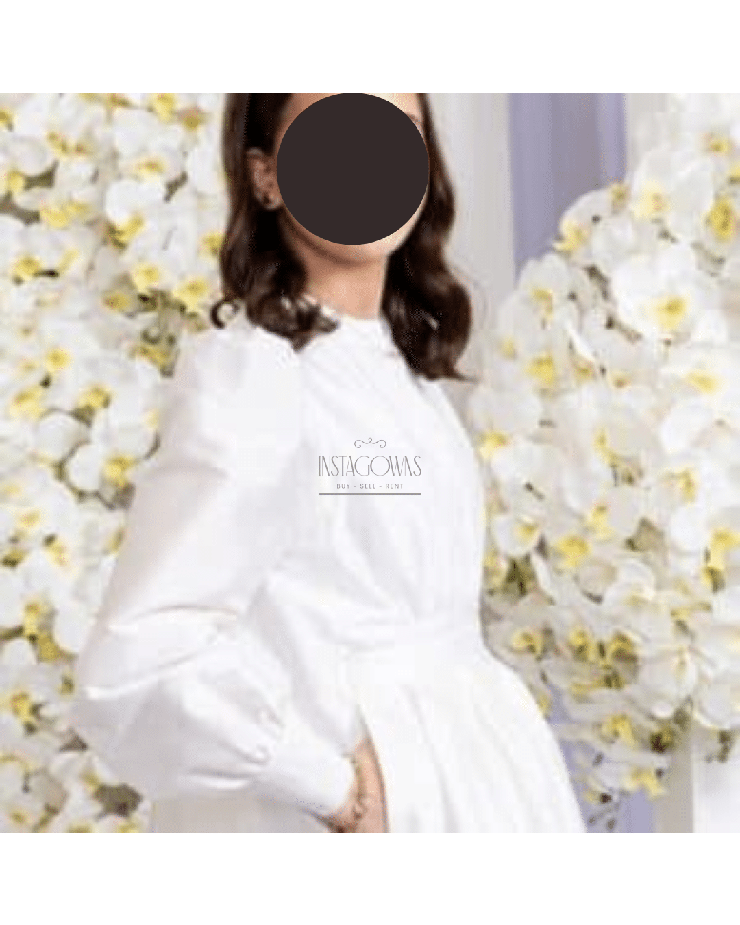 Designer harfenes white/ivory gown for sale/rent