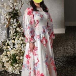 Gorgeous White Based Exquisite Gown For Sale