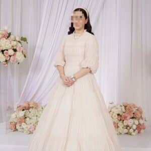 Beautiful custom made light pink gown for sale