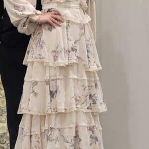 Elegant Floral Gown for sale