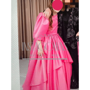 Custom Made size 10 girls gown Pink