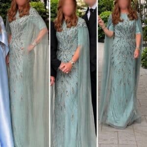 Beautiful ice sage gown