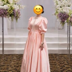 Beautiful Pink Taffeta Gown for Sale