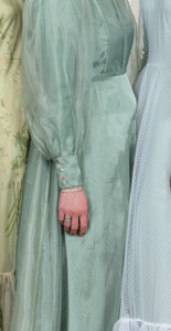Beautiful organza sage green gown for sale