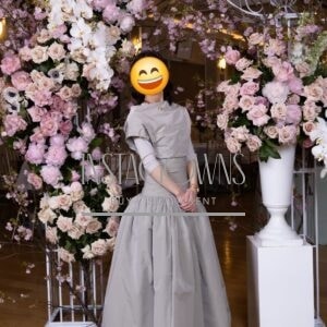 Elegant designer gown  to rent or sell