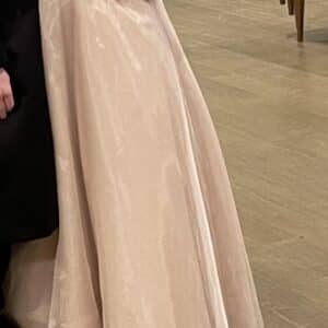 Magnificent Semi-Custom Gold Gown for Rent/Sale