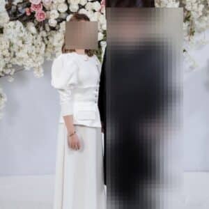 Beautiful ivory gown for sale/ rent.