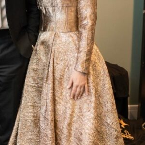 Gorgeous custom gold gown
