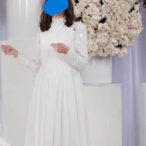 beautiful custom, cream, mother of the bride gown for sale